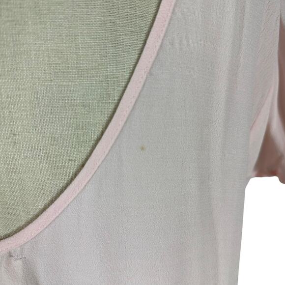 YUMI KIM Blush Pink Tribeca Tee Blouse Women's Size Large NWT Pastel Lightweigh - Picture 4 of 9
